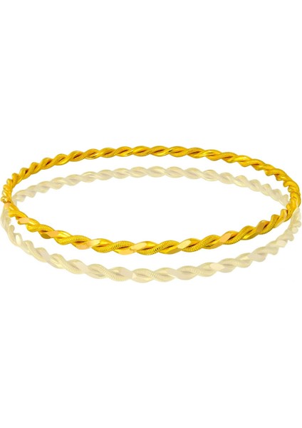 20 gr(gram) 22 Ayar İşçiliksiz Paftalı Burma Bilezik