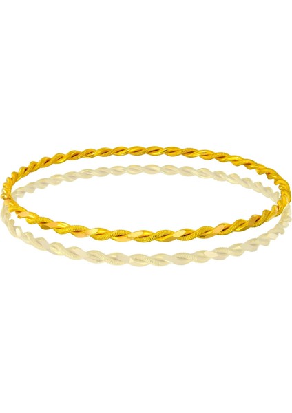 16 gr(gram) 22 Ayar İşçiliksiz Paftalı Burma Bilezik