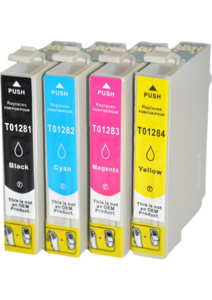Epson T1281/1282/1283/1284,(T1285) Muadil Kartuş Set