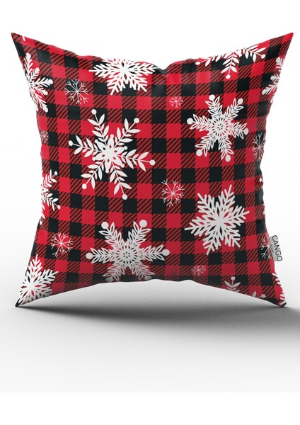 Çift Tarafı Baskılı Yılbaşı Temalı Dijital Baskılı Kırlent Yastık Kılıfı CGH302-CT