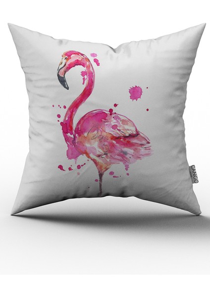 Beyaz Siyah Tropikal Çiçek Desenli Dijital Baskılı Çift Taraflı Kırlent Kılıfı - OTYK601-CT fiyatları