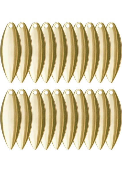 40X Metal Spinner Bıçakları Pürüzsüz Bitirmek Balıkçılık Lure Yapımı Dıy Kiti