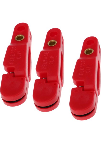 3 Adet Offshore Balıkçılık Ayarlanabilir Planya Kurulu Serbest Bırakma Klip, Hat Klipler Kırmızı(Yurt Dışından)