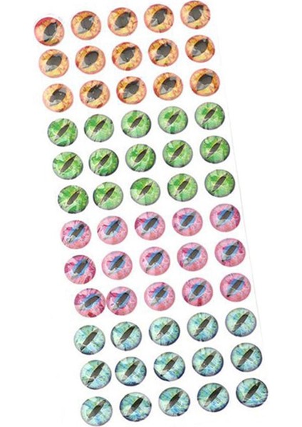 Balıkçılık Cazibesi Gözler 4d Holografik Gözler Sinek Bağlama Jigs El Sanatları Dıy 8mm-60 8mm-60 Parça