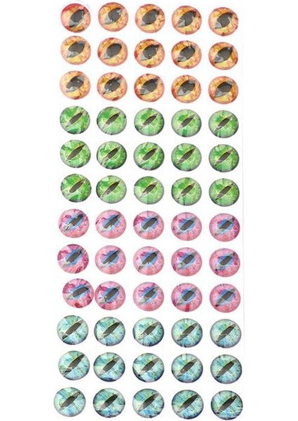 Balıkçılık Cazibesi Gözler 4d Holografik Gözler Sinek Bağlama Jigs El Sanatları Dıy 8mm-60 8mm-60 Parça modelleri