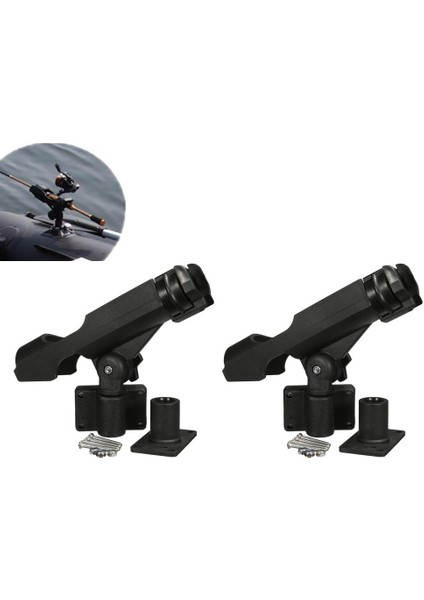 2 Adet / Takım Ayarlanabilir Yan Raylı Montaj Kayık Tekne Olta Direk Çubuk Tutucu fırsatları