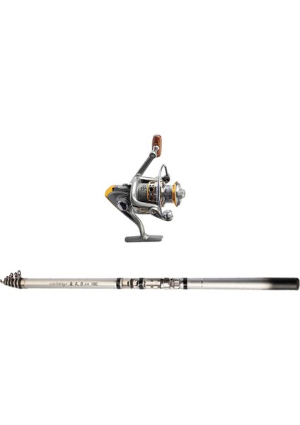 Kaya Olta Taşınabilir Katlanır Seyahat Sırt Çantası Balıkçılık Kutup Reel Set 1.8m