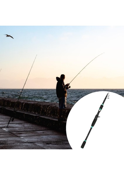 Seyahat Deniz Olta Teleskopik Karbon Fiber Kutup Tuzlu Su Tatlısu 2.7m fırsatları