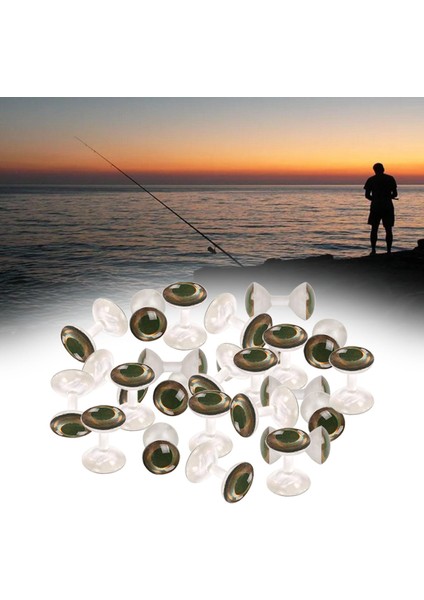 25 Parça Dumbbell Gözler Fly Bonefish Pirinç Boncuk Zinciri Sinek Balıkçılık Için 6mm