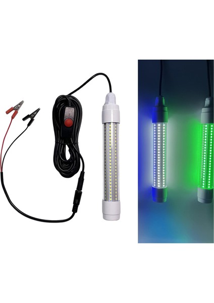 12 V Balıkçılık Işık Lampswith 5 M Güç Kablosu Dalgıç Squid Atrilding Açık Beyaz Işık modelleri
