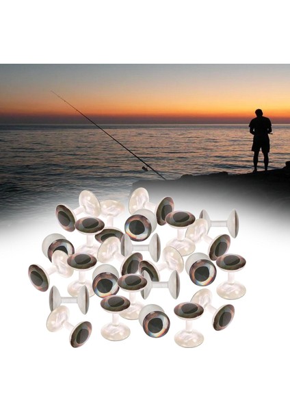 25 Parça Dumbbell Gözler Fly Bonefish Pirinç Boncuk Zinciri Fly Fishing Için 10MM