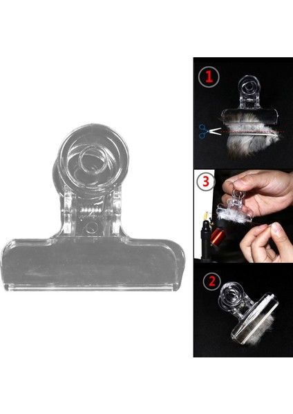 4 Adet Sinek Bağlama Cdc Araçları Canad Tüy Klip 80MM Plastik Hackle Holding 45MM fırsatları