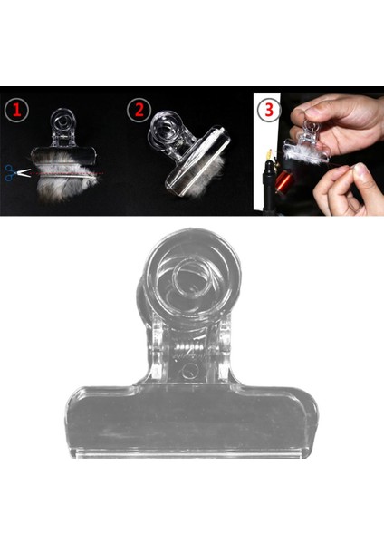 4 Adet Sinek Bağlama Cdc Araçları Canad Tüy Klip 80MM Plastik Hackle Holding 45MM indirimleri