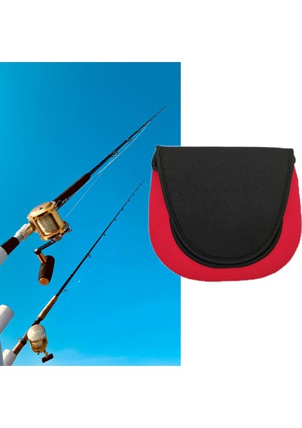 Fly Balıkçılık Reel Saklama Çantası Durumda Tutucu Uygun Neopren Baitcasting L Kırmızı Çift Katmanlı fiyatları