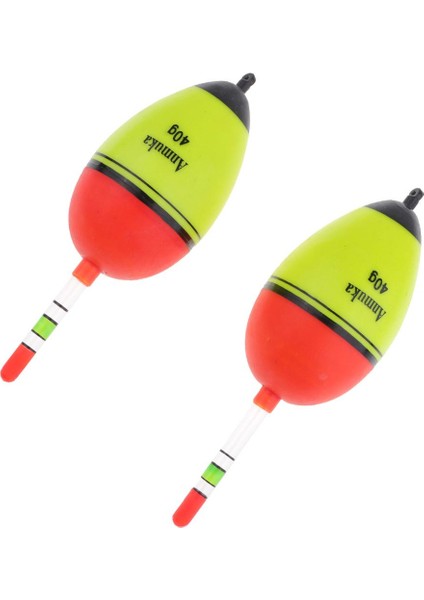 2 Adet Parlak Balıkçılık Şamandıra Dikey Kaya Balıkçılık Şamandıra Plastik Şamandıra 40G