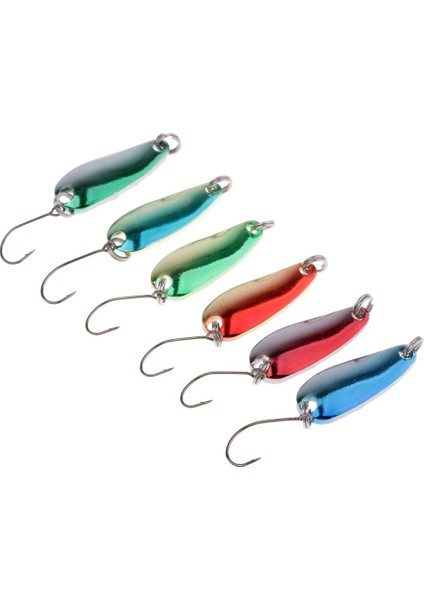 10X Metal Kaşık Balıkçılık Lure Yapay Sert Yem Bas fırsatları