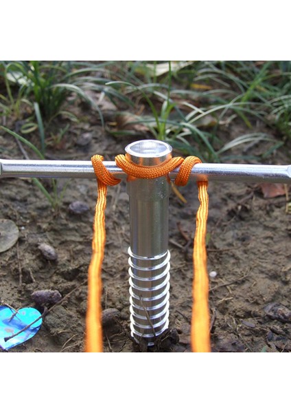 2x Spiral Tırnak Vida Açık Kamp Çadırı Buz Sert Ayakta Zemin Için Pegs fiyatları