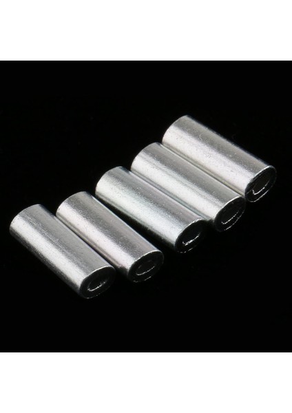 2x 100 Parça 1.0mm-1.5mm Iç Çap Balıkçılık Tel Lider Crimps Tek Varil Sıkma Kollu Alüminyum Tüp Konnektör Olta Takımı Kiti modelleri