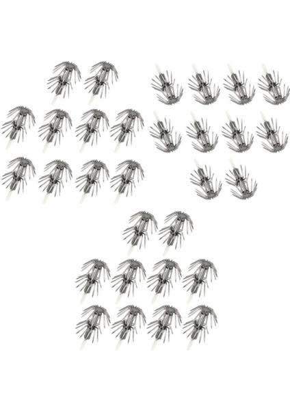 30X Tuzlu Su Balıkçılık Kanca Sert Yemler Kanca Aydınlık Glow Kalamar Yemleri Kanca