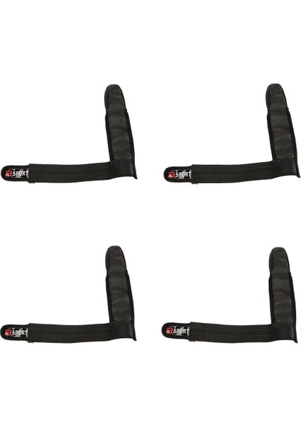 4 Adet Tek Parmak Balıkçılık Endeksi Koruyucu Pu Deri Siyah