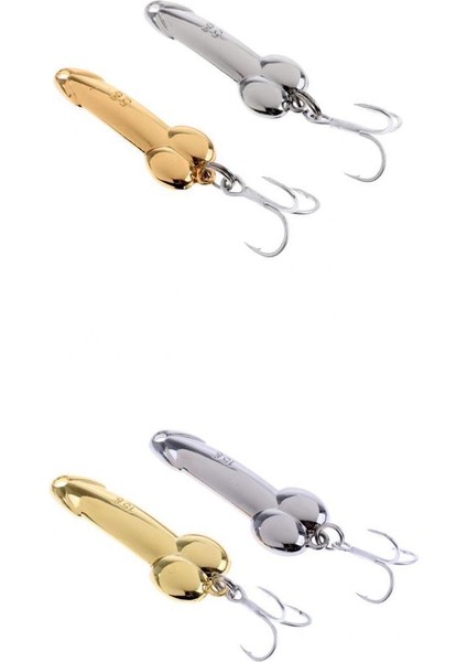 4 Adet Metal Kaşık Balıkçılık Lures Crankbait Sert Yem Olta Takımı, 2 Boyutları