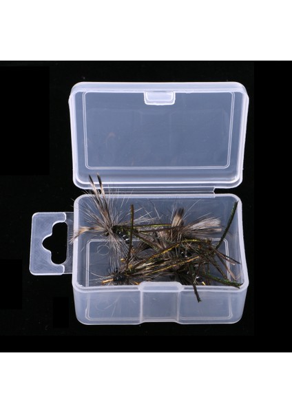 12 Adet Sinek Balıkçılık Kuru Sinekler Bas Alabalık Somon Lures Yem Cibinlik modelleri