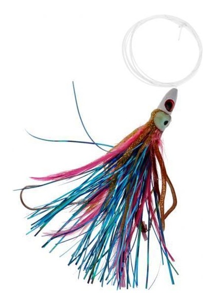 2x Büyük Oyun Tuzlu Su Trolling Lures Marlin, Mahi, Yunus , Sailfish 20G Göz