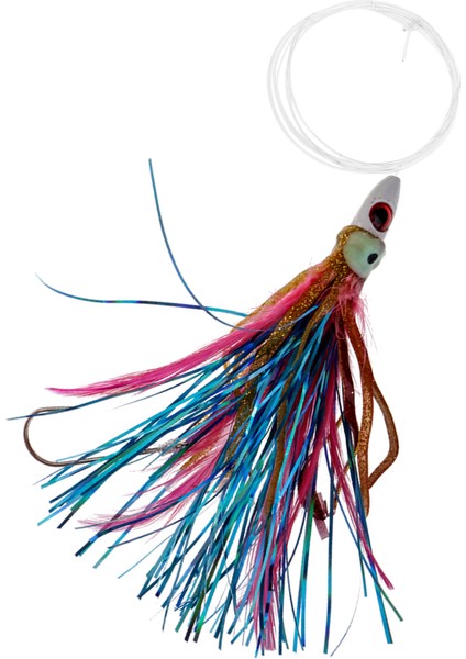 2x Büyük Oyun Tuzlu Su Trolling Lures Marlin, Mahi, Yunus , Sailfish 20G Göz
