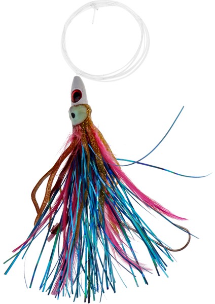 2x Büyük Oyun Tuzlu Su Trolling Lures Marlin, Mahi, Yunus , Sailfish 20G Göz