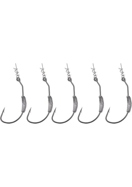 10 Adet Ultra Point Weedless Twistlock Ağırlıklı Swimbait Kanca Merkezleme Pin