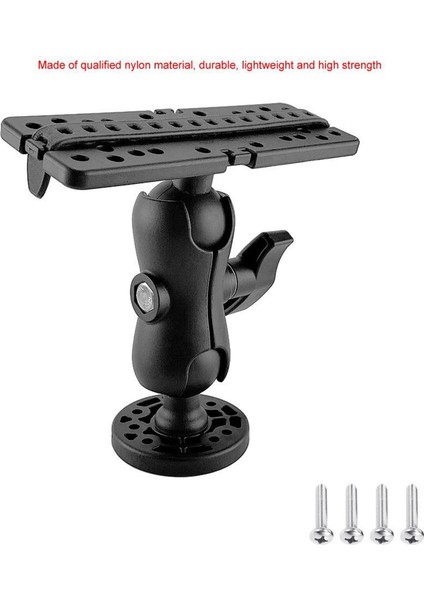 2x Siyah Deniz Tekne 360 ​​derece Fishfinder Dağı Baz Aksesuarları Için fırsatları