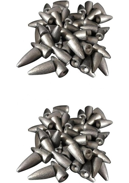 50X 7g + 50X 5g Balıkçılık Su Şekli Kurşun Lavabolar Ağırlıklar Döküm