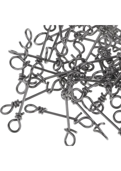 100 Adet Paketi Dayanıklı Balıkçılık Fastach Klipler Balıkçılık Snap Fide Konnektörü fırsatları