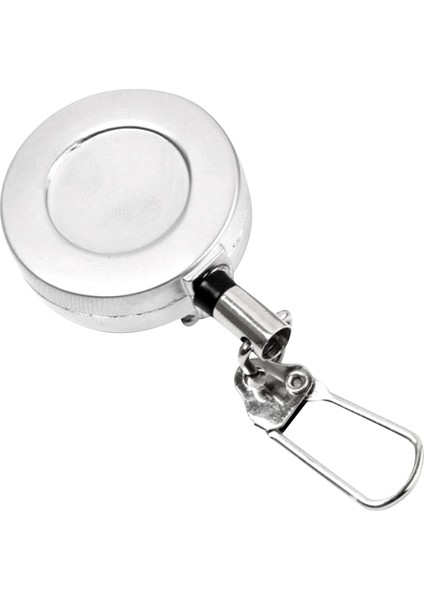 Gümüş Pin-On Retractor Zinger Aracı Balıkçılık Seyahat Yürüyüş Için Stoper modelleri