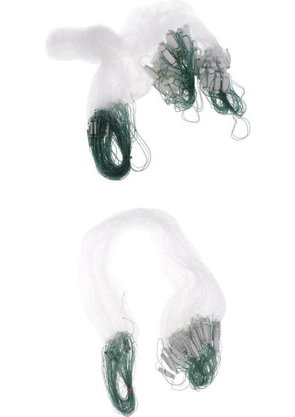 2x Büyük Balıkçılık El Dökme Gill Net Kolay Atmak - Tuzlu Su Tatlısu Net