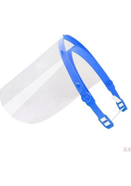 Tam Yüz Korumak Kalkan Temizle Koruyucu Filmi Elastik Bant Gözler Vizör 4 Adet