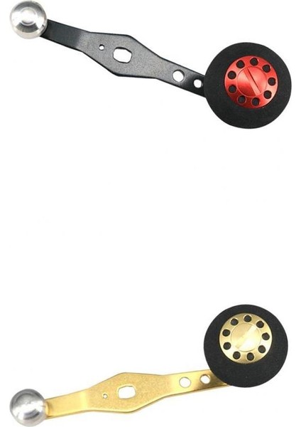 2x Metal Tek Güç Baitcasting Balıkçılık Reel Kolu W / Eva Knob Değiştirme(Yurt Dışından)