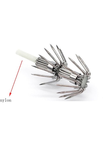 2x 10 Adet Paslanmaz Çelik Aydınlık Kalamar Lure Hooks Balıkçılık Egi Jig Hooks 020 fiyatları