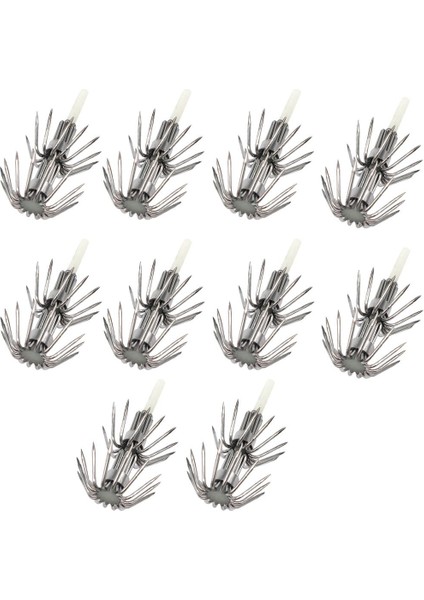 2x 10 Adet Paslanmaz Çelik Aydınlık Kalamar Lure Hooks Balıkçılık Egi Jig Hooks 020 fırsatları