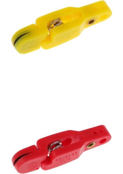 2 Parça Snap Serbest Bırakma Klipsleri Sarı Kırmızı(Yurt Dışından)