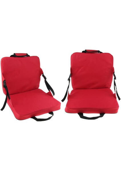 2 Adet Nemli Korumalı Bleacher Stadyum Oturma Koltukları Balıkçılık Için Geri Yastıklar