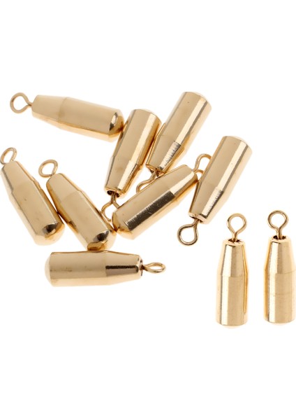 30 Adet Bakır Balıkçılık Ağırlıkları Bataklık Toplu Balıkçılık Platier Ağırlıkları Kiti Altın modelleri