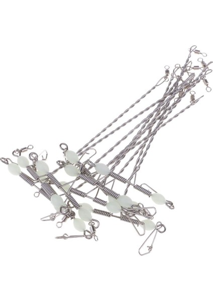 20 Adet T-Shape Swivels Snaps Paslanmaz Çelik 3 Yollu Balıkçılık Fırdöndüler Dengesi fırsatları