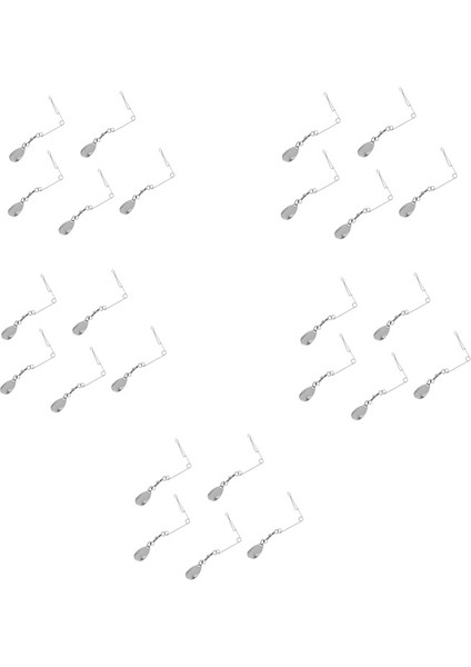 Lot 25 Adet Balıkçılık Spinnerbai Balıkçılık Lures Spoons Spinners Paslanmaz Çelik