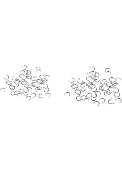 50X S + 50X L Balıkçılık Kaşık Bıçakları Spinner Lure Steel Için Katlanmış Klvisler