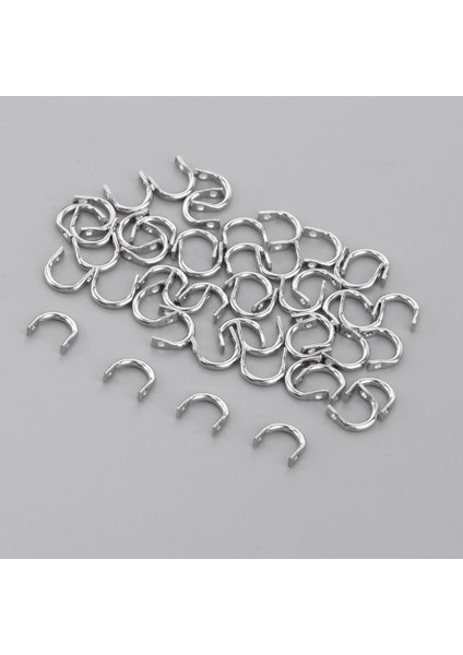 50X S + 50X L Balıkçılık Kaşık Bıçakları Spinner Lure Steel Için Katlanmış Klvisler fiyatları