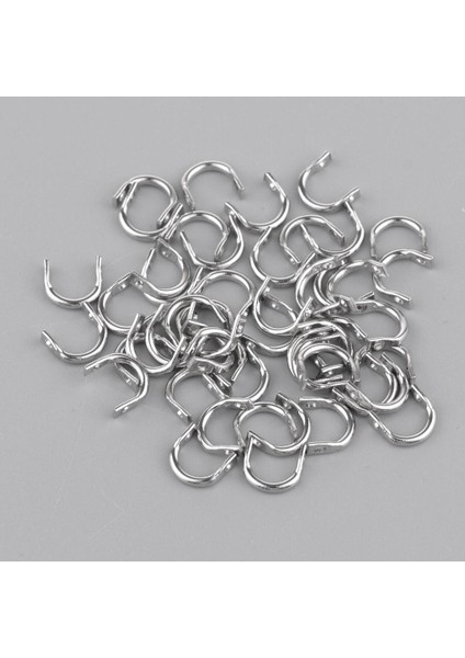 50X S + 50X L Balıkçılık Kaşık Bıçakları Spinner Lure Steel Için Katlanmış Klvisler indirimleri