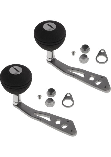 2 Adet Metal Balıkçılık Reel Kolu Rocker Kol Aksesuarları Baitcasting Reels Için