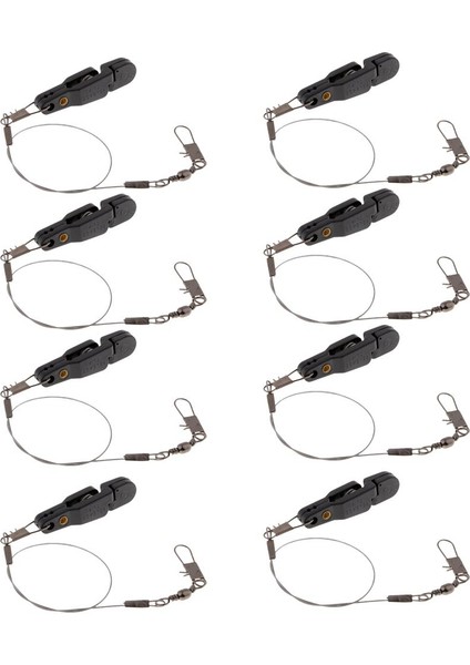8 Adet Downrigger Offshore Balıkçılık Snap Ağırlık Yayın Klipsi 12IN Lideri(Yurt Dışından)