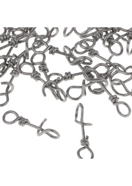 100 Adet / Lotaşitli Balıkçılık Fastach Klipler Hızlı Değişim Balıkçılık Snaps Fırdöndüler fırsatları